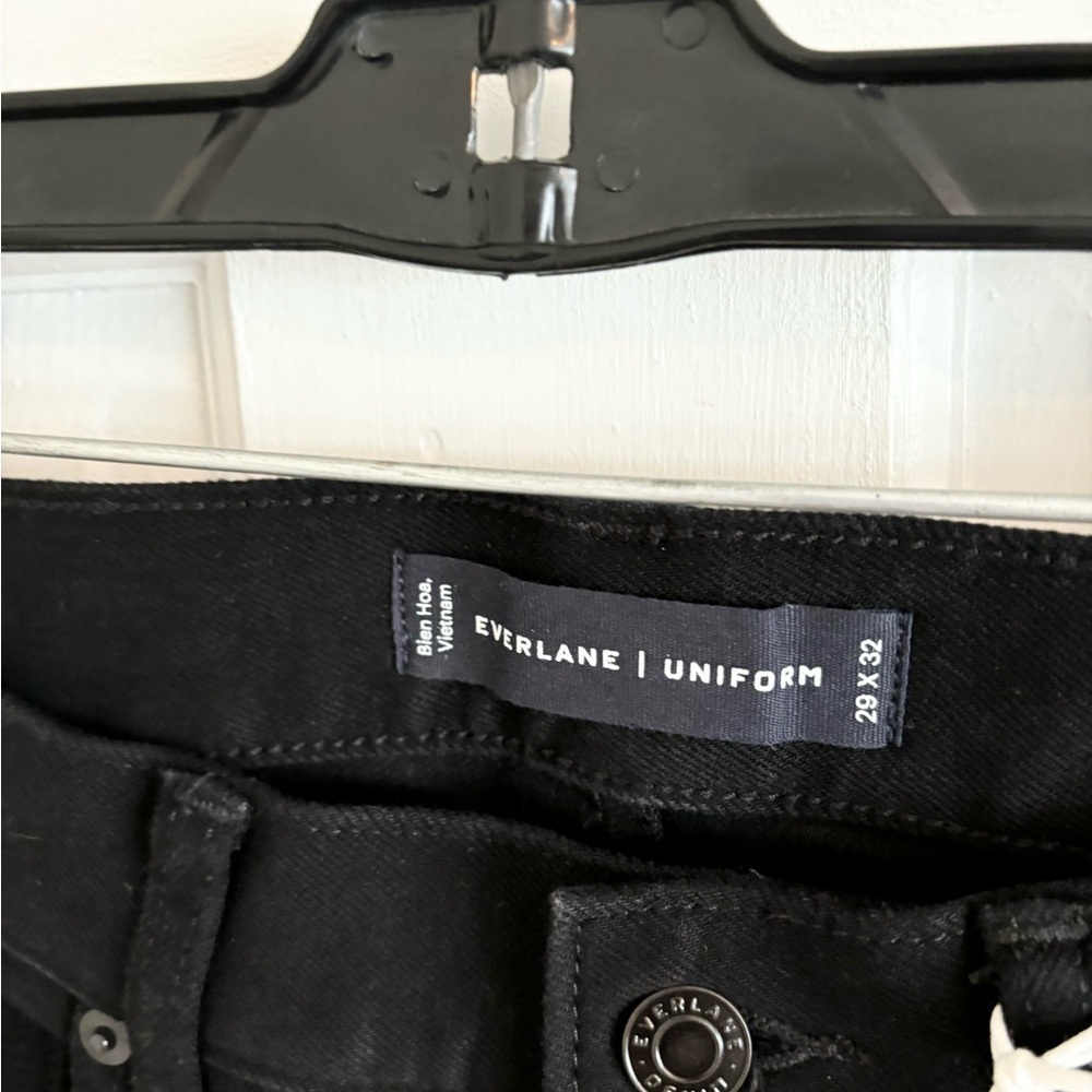 Everlane Mens Black Athletic 4 way stretch organic jean size 29x30 new - Picture 7 of 9
